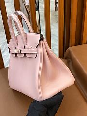 Colestore Hermes Birkin 25 Handbag in Rose Sakura Swift Leather Gold hardware - 3