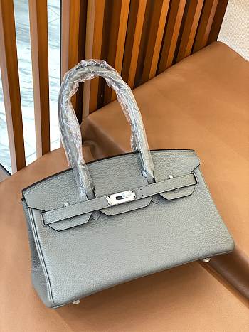 Colestore  Hermes  Gris Pantin Togo Shoulder Birkin 29 Palladium Hardware 