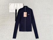 Colestore  Miu Miu Navy Cotton Cardigan  - 1