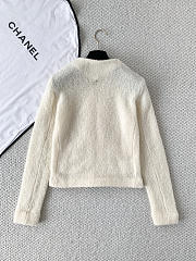 Colestore Miu Miu zip-up textured knit jacket featuring front patch pockets - 2