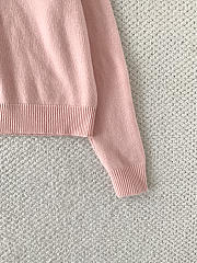 Colestore Dior Hooded Sweatshirt Pink and Black Cashmere-Silk Blend - 5
