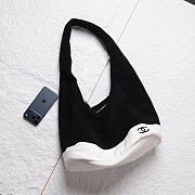 Colestore Chanel Spring Summer 2026   Beachwear Set   Cotton  Black & White 17x20cm - 2
