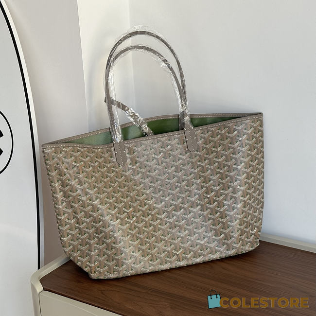 Colestore Goyard Saint Louis Claire-Voie tote bag in Khaki 47×27×16cm - 1