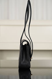 Colestore  Chanel  Small Flap Bag   Grained Shiny Calfskin & Gold-Tone Metal  Black 15 x 22 x 7cm - 6