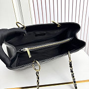 Chanel Shopping Bag Gold-tone Metal Black 34.5x24.5x14cm - 4