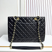 Chanel Shopping Bag Gold-tone Metal Black 34.5x24.5x14cm - 3