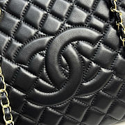 Chanel Shopping Bag Gold-tone Metal Black 34.5x24.5x14cm - 2