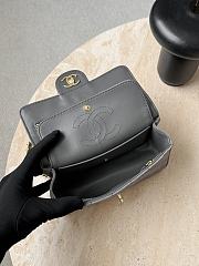 Colestore Chanel Fall Winter 2026 Pre-Collection Mini Flap bag   Suede Calfskin & Gold Metal  Dark Grey 13x20x6cm - 6