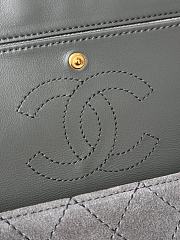 Colestore Chanel Fall Winter 2026 Pre-Collection Mini Flap bag   Suede Calfskin & Gold Metal  Dark Grey 13x20x6cm - 2