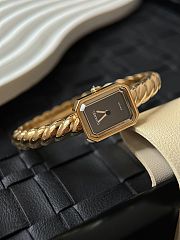 Colestore Chanel Première Galon watch Yellow gold, black-lacquered dial 19.7 x 15.2 x 7.5 mm - 2
