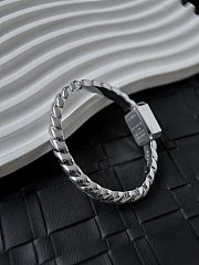 Colestore Chanel Première Galon watch Silver and diamonds, black-laquered dial 19.7 x 15.2 x 7.5 mm - 4