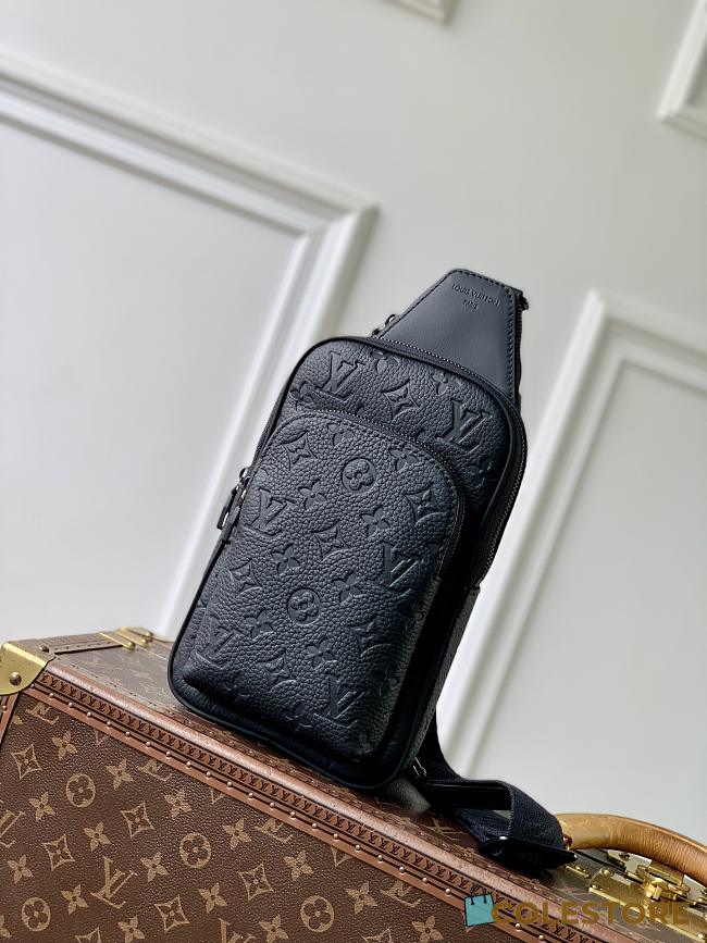 Colestore Louis Vuitton Avenue Slingbag PM Black Taurillon Monogram cowhide leather 16 × 33 × 5.5  - 1
