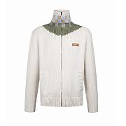Colestore Louis Vuitton  Zipped Intarsia Track Top Milky White - 1