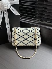 Colestore Chanel Small Flap Bag Sequins & Gold-Tone Metal, Black & White 21 x 14 x 8 cm - 4