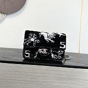 Colestore Chanel Fall Winter 2026 Pre-Collection   Small Flap Bag   Sequins & Gold-Tone Metal  Black & White  14 x 21 x 8cm - 1