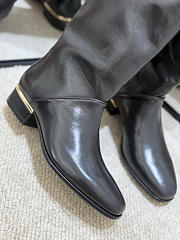 Colestore Chanel High Boots in Calfskin, Gold & Black - 3