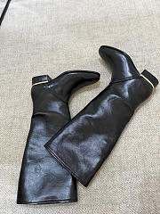 Colestore Chanel High Boots in Calfskin, Gold & Black - 2
