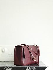 Colestore Chanel Maxi Flapbag Grained Calfskin & Gold Tone Metal Burgundy 19.5 x 32 x 10cm - 5