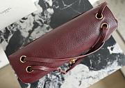 Colestore Chanel Maxi Flapbag Grained Calfskin & Gold Tone Metal Burgundy 19.5 x 32 x 10cm - 2