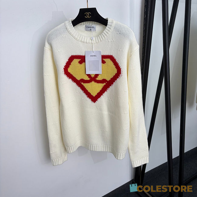 Colestore Chanel Métiers d’art 2026   Pullover   Cashmere  Ivory, Yellow & Red - 1