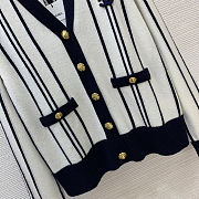 Colestore Fall Winter 2026 Pre-Collection   Cardigan   Cashmere & Wool  Ecru & Dark Navy Blue - 5