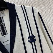 Colestore Fall Winter 2026 Pre-Collection   Cardigan   Cashmere & Wool  Ecru & Dark Navy Blue - 4