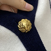 Colestore Fall Winter 2026 Pre-Collection   Cardigan   Cashmere & Wool  Ecru & Dark Navy Blue - 3