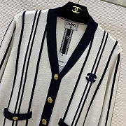 Colestore Fall Winter 2026 Pre-Collection   Cardigan   Cashmere & Wool  Ecru & Dark Navy Blue - 2