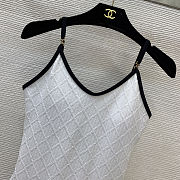 	 Colestore Chanel Coco Beach 2026 collection Swimsuit Stretch Jersey White & Black - 4