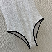 	 Colestore Chanel Coco Beach 2026 collection Swimsuit Stretch Jersey White & Black - 2