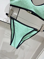 Colestore  Chanel Coco Beach 2026 collection   Bikini   Stretch Jersey  Green & Black - 3