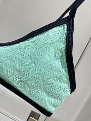 Colestore  Chanel Coco Beach 2026 collection   Bikini   Stretch Jersey  Green & Black - 2