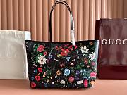 Colestore  Gucci Tribeca large tote bag Black and multicolor Gucci Flora coated canvas 38x29.5x13cm - 1