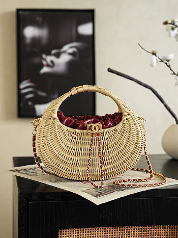 Colestore Chanel Cruise 2026/27 Woven Basket Bag 25.5 x 23 x 14.5 cm