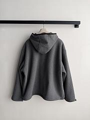 Colestore Miu Miu Fleece zippered hoodie jacket Grey - 6