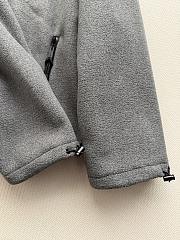 Colestore Miu Miu Fleece zippered hoodie jacket Grey - 5