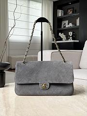Colestore Chanel Fall Winter 2026 Pre-Collection Maxi Flap bag Suede Calfskin & Gold-Tone Metal Dark Gray 19.5 x 32 x 10cm - 1