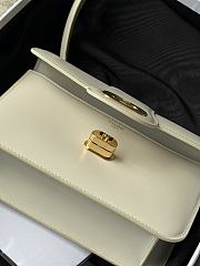 Colestore Celine Josephine Teen Leather Shoulder Bag in White 18.5 × 13 × 5 cm - 6
