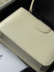 Colestore Celine Josephine Teen Leather Shoulder Bag in White 18.5 × 13 × 5 cm - 5