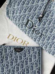 Colestore Dioriviera Medium Spongy Book Tote Blue Spongy Dior Oblique Fabric 36 x 27 x 16 cm - 6