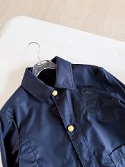 Colestore  Dior Médaillon Cropped Jacket Navy Blue Water-Resistant Cotton and Silk Gabardine - 6