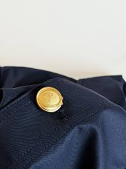 Colestore  Dior Médaillon Cropped Jacket Navy Blue Water-Resistant Cotton and Silk Gabardine - 2