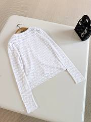 Colestore Dior Médaillon Embroidered Cardigan White Heart Motif Cotton-Blend Lace - 6