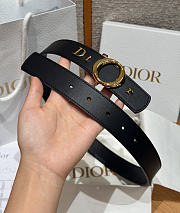 Colestore  Dior My Dior Belt Black Smooth Calfskin 30 MM - 3