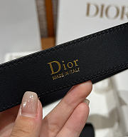Colestore  Dior My Dior Belt Black Smooth Calfskin 30 MM - 5