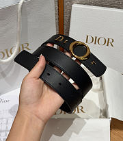 Colestore  Dior My Dior Belt Black Smooth Calfskin 30 MM - 2