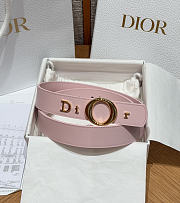 Colestore  Dior My Dior Belt Pink Smooth Calfskin 30 MM - 1