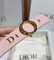 Colestore  Dior My Dior Belt Pink Smooth Calfskin 30 MM - 5