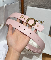Colestore  Dior My Dior Belt Pink Smooth Calfskin 30 MM - 3