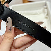 Colestore Dior Médaillon Belt Black Smooth Calfskin, 20 MM - 6